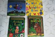 Julia Donaldson thick pages books. Monkey puzzle, what the ladybird herd, room on the broom, and the gruffalo