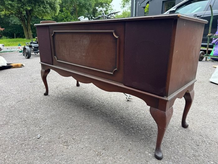 Vintage Record Player Cabinet