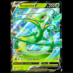 Serperior V 007/195 Double Ultra Rare Holo Sword and Shield Silver Tempest Pokemon Card