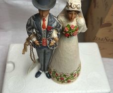 Vintage Jim  Shore  Wedding Cake Topper