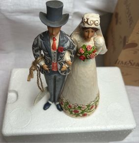 Vintage Jim  Shore  Wedding Cake Topper