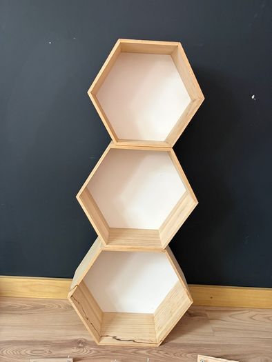 3 Hexagon Shelves