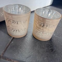 christmas candle holders