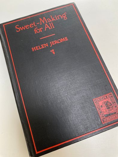 Antique sweet making cook book
