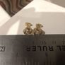 Gold Plated Crystal Stud Earrings Image 3