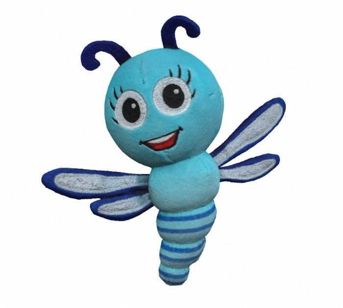 Gang of coolies mascot DRAGONFLY VIOLA