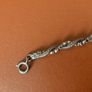 Vintage Sphere Bead Links Silver necklace 925 Image 7