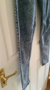 Zara Acid Wash Skinny Jeans - Size 8
