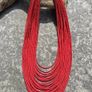 Beads, jewelry, decoration, necklace (red) Image 3