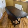 Round Dropleaf Table in Solid Oak Image 5