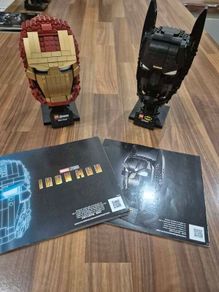 Lego Sets 76182 - Batman Cowl and 76165 - Iron Man