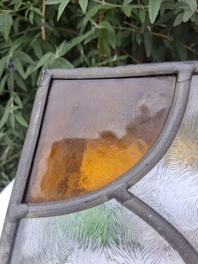 1920's Stained Glass Lamp/Porch Shade