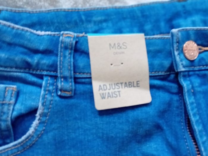 M&S Stretchy Denim Shorts Age 15-16 BNWT