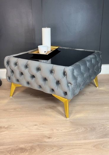 Chester coffe table with glass