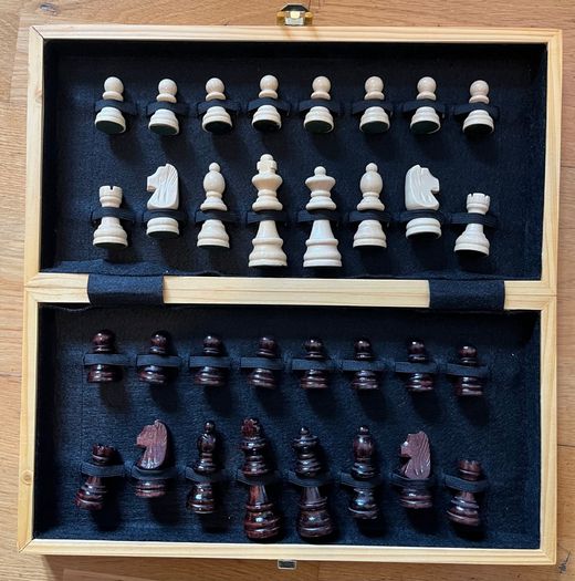 Wooden chess set