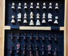 Wooden chess set