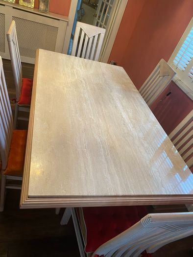 Marble Dinning Table + 8 Chairs