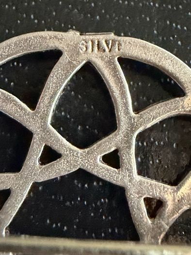 silver brooch