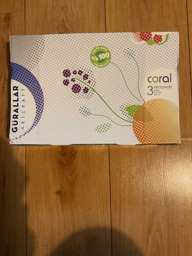 Gurallar Artcraft Coral glasses - set of 3