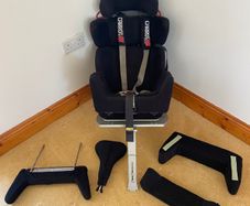 Special needs car seat with swivel base