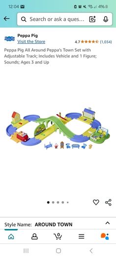 Preschool Toy - Peppa All around town set
