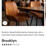 Dining chairs Buffalo Leather tan Image 8