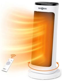Space Heater, Ceramic Heaters for Home Low Energy, Electric Heater with Thermostat 3 Mode 3 Speed, 45 Degree Oscillating, 12H Timer, 2000W, Tip-Over Protection, Portable Heater for Office, Study (FREE POSTAGE)