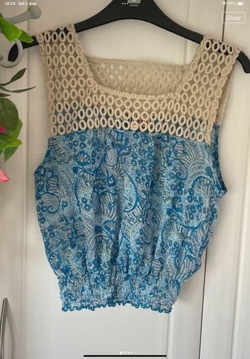 top river island Chelsea girl range vintage inspired size 10