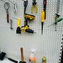 Tools Organiser Rack - Shelving - Peg Board With Hooks Image 2