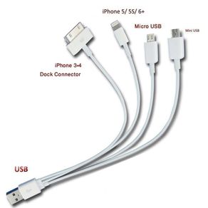 4 in 1 pin data cable