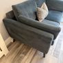Charcoal two seater sofa Image 6