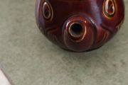 Vintage SYLVAC 1950s Teapot Tea Strainer  Holder, Novelty Funny Face Tea Strainer  Holder, Brown Glazed Teapot Tea Strainer  Holder. Teapot Tea Strainer Holder, Novelty Funny Face Tea Strainer, Brown Glazed Tea Pot