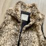 Faux fur animal print gilet, 10-11y Image 2
