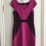 BRAND NEW Ladies Savida Cerise & Black Dress: Size 8 Image 2