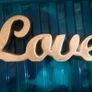 Large heavy love sign decor Image 2