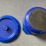 Round Cast Iron Casserole Dish with Lid Made in France Le Creuset style 24cm Blue Image 6
