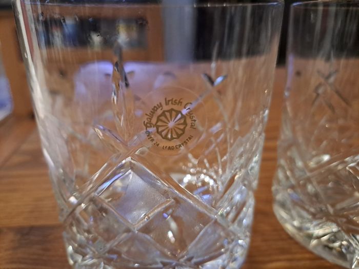 Pair of Galway Crystal Whiskey Tumblers