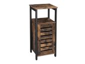 Cabinet Industrial Style Bedside Table Louvered Door