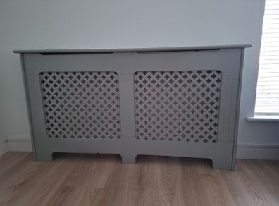 Grey radiator cover