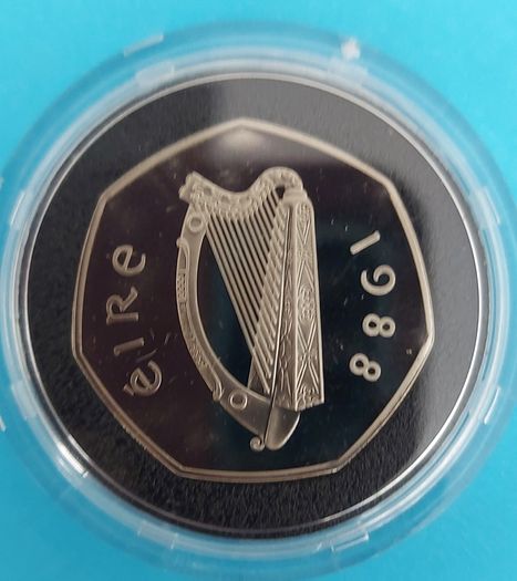 Ireland 1988 Proof Fifty Pence Millennium Coin