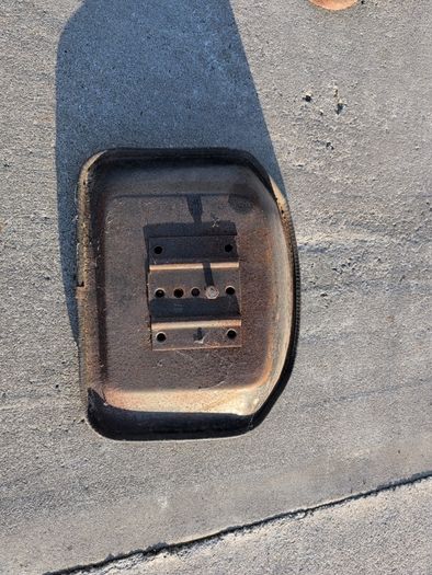 Old ride on lawn mower seat.
