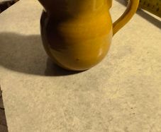 Handcrafted Irish studio art pottery. Pottery Yellow Webb Connemara milk jug