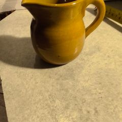 Handcrafted Irish studio art pottery. Pottery Yellow Webb Connemara milk jug