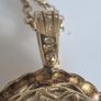 A stunning vintage silver gilt ragdoll pendant necklace rare to find Image 2