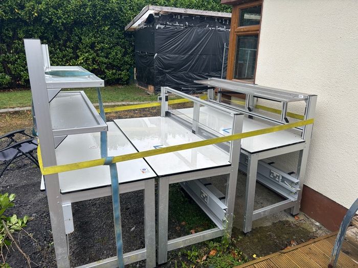 Commercial aluminium tables
