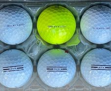 10 used Titleist AVX golf balls