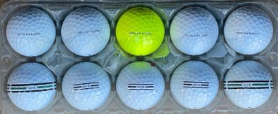 10 used Titleist AVX golf balls