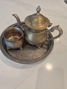 Vintage Moroccan Style EPNS Tea Set