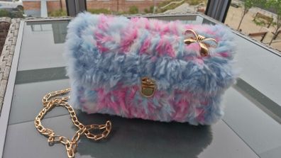 Handmade fluffy purse