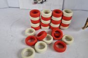 Scalextric Genuine Red &amp; White Tyres For Tyre Wall